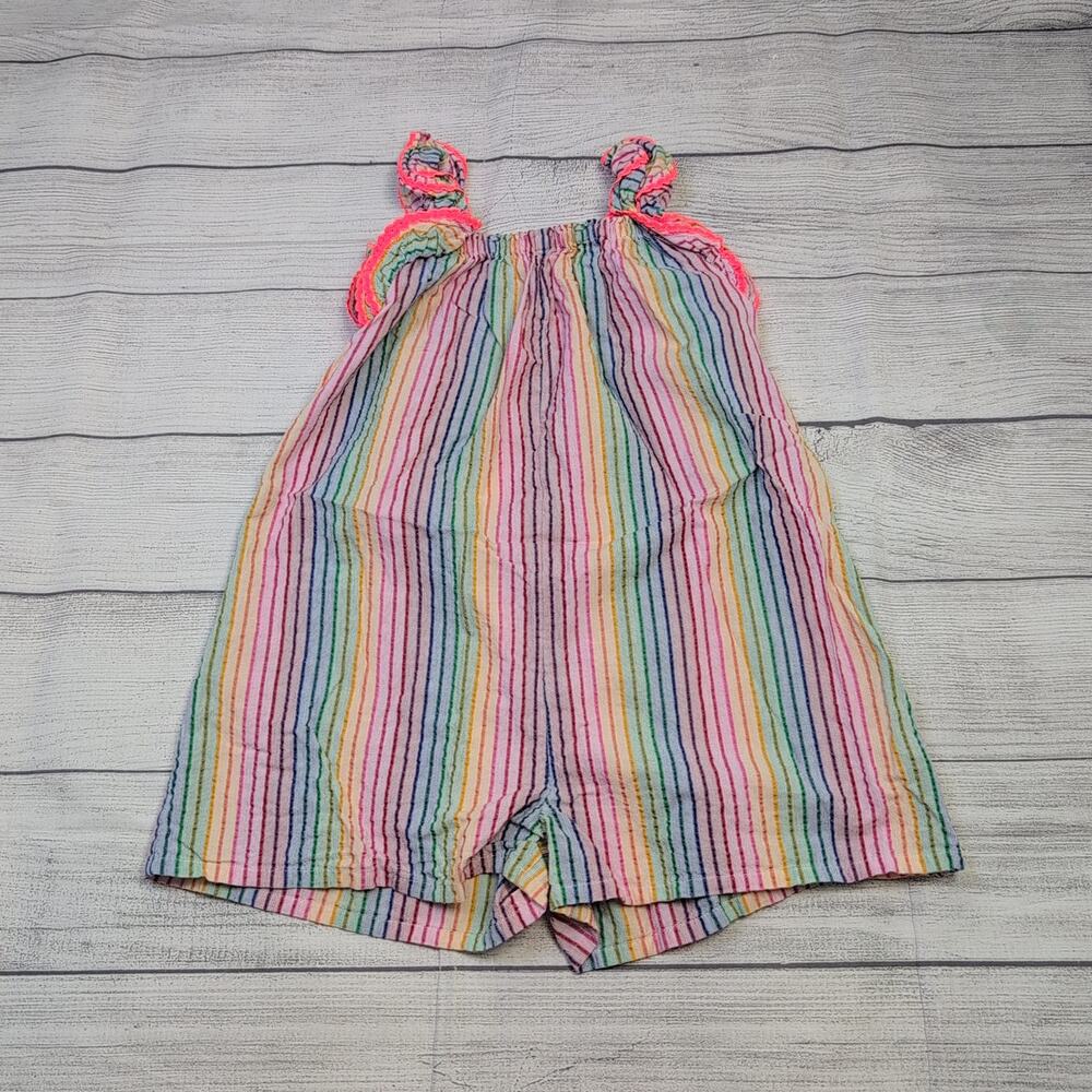 5/6 Next Rainbow Stripe Shortie Romper